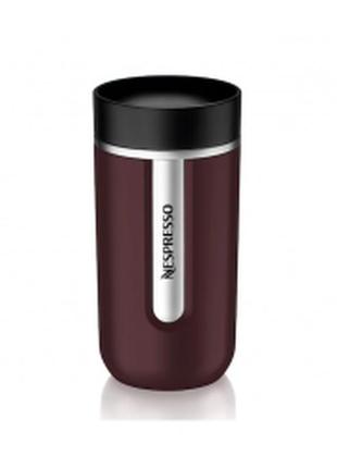 Термокружка nomad travel mug medium burgundy nespresso 400мл