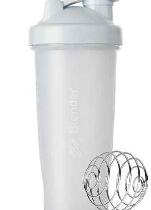 Шейкер спортивний blenderbottle classic 28oz/820ml white (original)1 фото