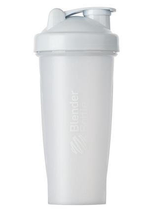 Шейкер спортивний blenderbottle classic 28oz/820ml white (original)4 фото