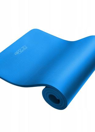 Коврик (мат) спортивный 4fizjo nbr 1 см для йоги и фитнеса 4fj0014 blue6 фото