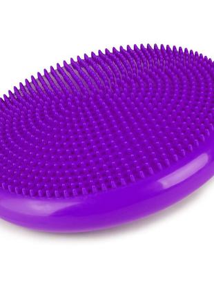 Балансувальна подушка-диск cornix 33 см (сенсомоторна) масажна xr-0056 violet5 фото