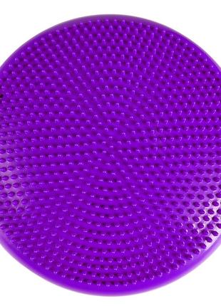 Балансувальна подушка-диск cornix 33 см (сенсомоторна) масажна xr-0056 violet2 фото