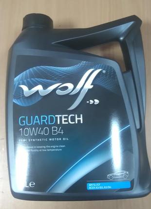 Моторное масло wolf guardtech b4 10w-40 4л. 8303814- производства бельгии