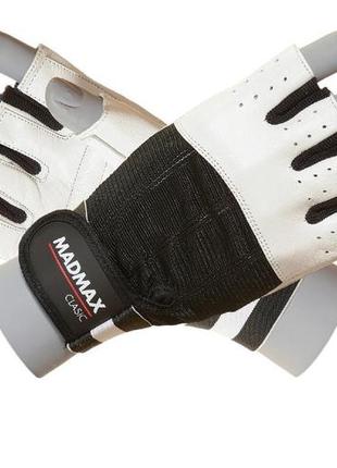 Рукавички для фітнесу madmax mfg-248 clasic white m