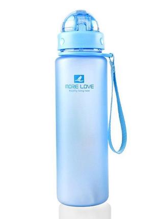 Пляшка для води casno 560 мл mx-5029 блакитна2 фото