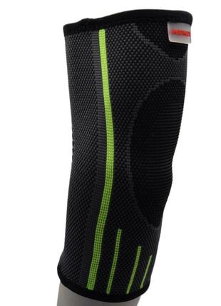 Компресійний налокітник madmax mfa-283 3d compressive elbow support dark grey/neon green (1шт.) m5 фото