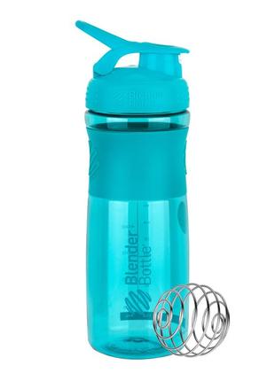 Шейкер спортивний (пляшка) blenderbottle sportmixer 28oz/820ml teal (original)9 фото