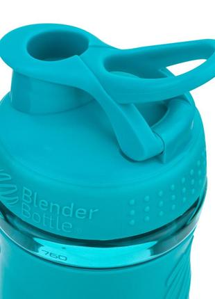 Шейкер спортивний (пляшка) blenderbottle sportmixer 28oz/820ml teal (original)4 фото