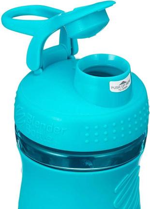 Шейкер спортивний (пляшка) blenderbottle sportmixer 28oz/820ml teal (original)5 фото