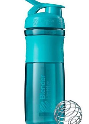 Шейкер спортивний (пляшка) blenderbottle sportmixer 28oz/820ml teal (original)1 фото