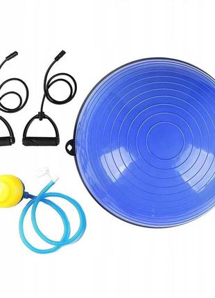 Балансировочная платформа springos bosu ball 57 см bt0001 blue8 фото