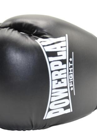 Боксерські рукавиці powerplay 3019 challenger чорні 8 унцій3 фото