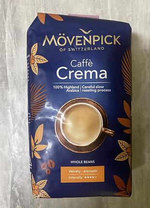 Кава в зернах movenpick caffe crema 100% arabica 0.5