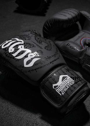 Боксерські рукавиці phantom muay thai black 16 унцій6 фото