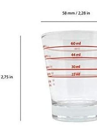 Мерный стаканьчик 22мл, 30мл, 44мл, 60мл1 фото