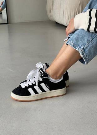 Мужские кроссовки adidas campus oos black premium1 фото