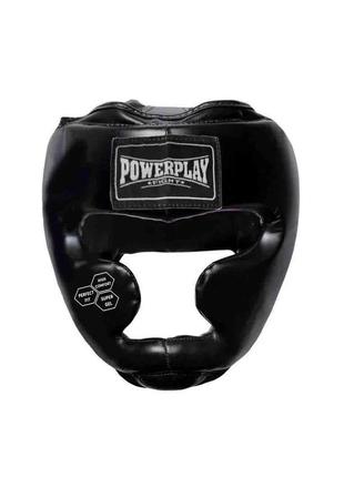 Боксерський шолом тренувальний powerplay 3043 чорний s2 фото