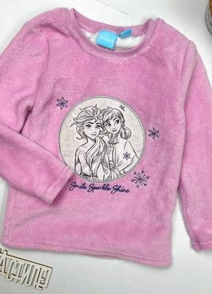 Новий верх від піжами махровий frozen 2 рожевий 98-104см primark disney