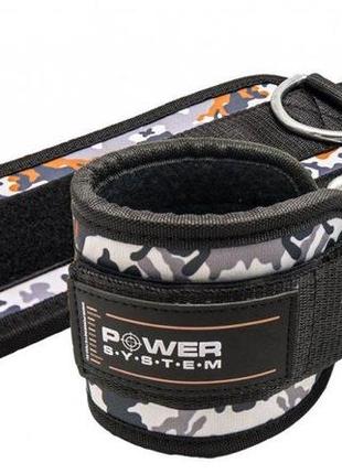 Манжети на щиколотку power system ps-3470 ankle strap camo grey/black1 фото