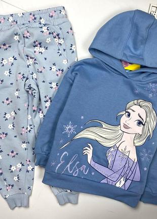 Новый комплект девочка 104см/3-4р свитшот + штаны primark elsa disney