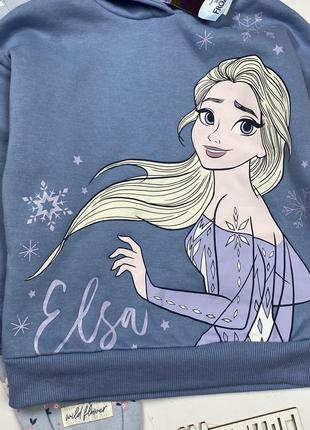 Новый комплект девочка 104см/3-4р свитшот + штаны primark elsa disney4 фото