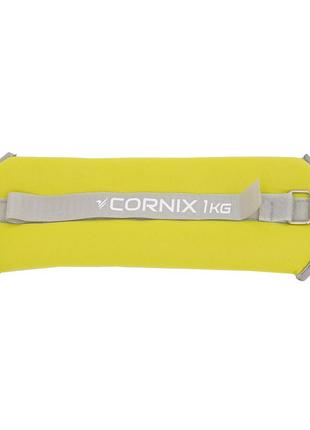 Утяжелители-манжеты для ног и рук cornix 2 x 1 кг xr-02444 фото