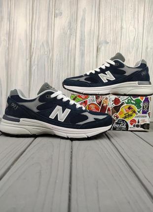 New balance 993 dark blue10 фото