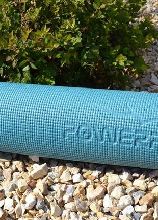 Килимок для йоги та фітнесу powerplay 4010 pvc yoga mat зелений (173x61x0.6)10 фото