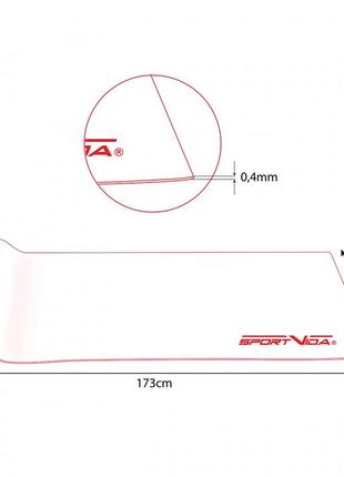 Килимок спортивний sportvida pvc 4 мм для йоги та фітнесу sv-hk0051 blue7 фото