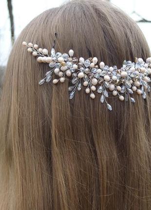 Свадебные украшения для невесты, свадебное украшение для волос, украшение для невесты5 фото