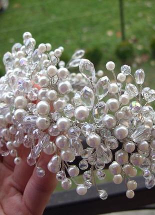 Свадебная диадема для невесты, диадема для невесты, свадебное украшение для волос