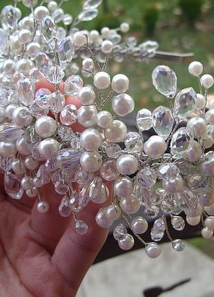 Свадебная диадема для невесты, диадема для невесты, свадебное украшение для волос