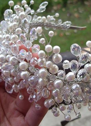 Свадебная диадема для невесты, диадема для невесты, свадебное украшение для волос