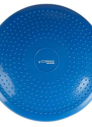 Балансировочная подушка-диск cornix 33 см (сенсомоторная) массажная xr-0054 blue7 фото