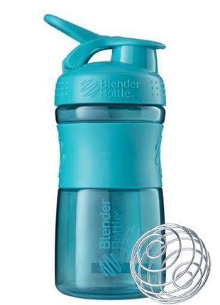 Шейкер спортивний (пляшка) blenderbottle sportmixer 20oz/590ml teal (original)1 фото