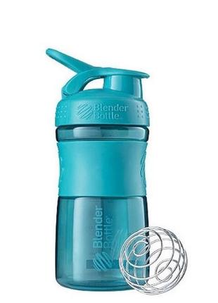 Шейкер спортивний (пляшка) blenderbottle sportmixer 20oz/590ml teal (original)2 фото