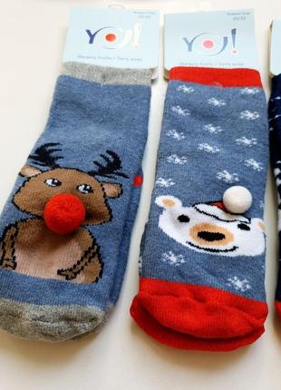 Теплые махровые новогодние носки yo!2 фото