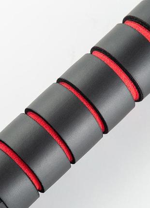 Скакалка швидкісна powerplay 4210 power weighted jump rope чорна (2,7m.)9 фото