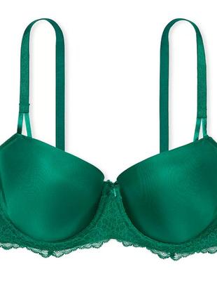 Гладкий бюстгальтер балконет wicked без підкладки wicked unlined smooth balconette bra spruce green size	32b