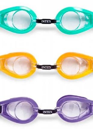 Intex окуляри для плавання 55602 (12) 3 кольори, 3-10 років