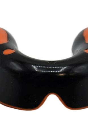 Капа боксерська powerplay 3315 sr оранжево-чорна зі смаком м'яти4 фото