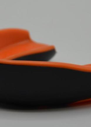 Капа боксерська powerplay 3315 sr оранжево-чорна зі смаком м'яти9 фото