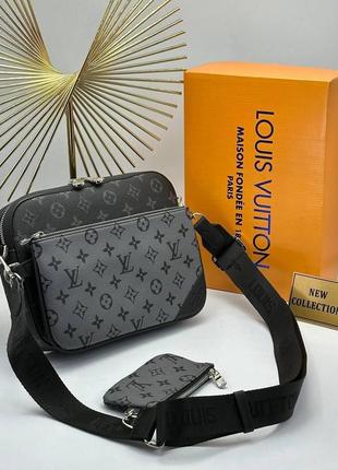 Мужская сумка louis vuitton серая