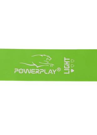 Резинка для фітнесу powerplay 4114 mini power band 0.8мм. light зелена (5-8кг)2 фото