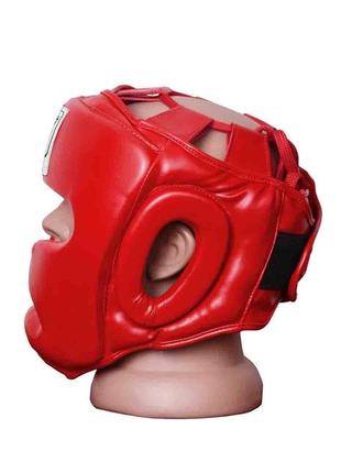 Боксерський шолом тренувальний powerplay 3043 червоний s5 фото