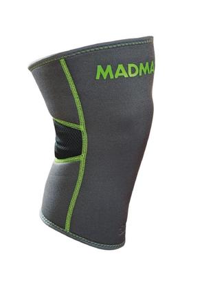 Наколінник madmax mfa-294 zahoprene knee support dark grey/green (1шт.) l2 фото