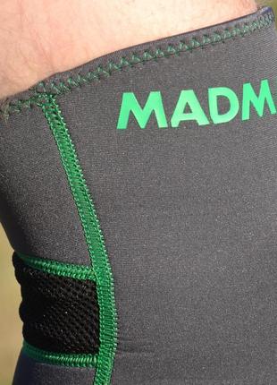 Наколінник madmax mfa-294 zahoprene knee support dark grey/green (1шт.) l9 фото