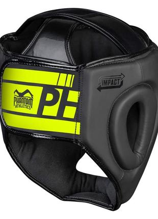 Боксерський шолом phantom apex full face neon one size black/yellow (капа в подарунок)3 фото