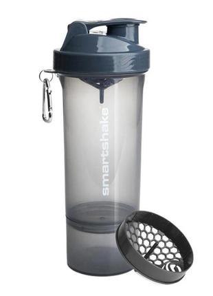 Шейкер спортивний smartshake slim 500ml gray1 фото