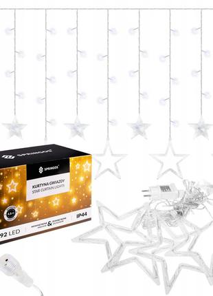 Гірлянда бахрома вулична (зовнішня) springos 2 м 92 led cl4009 cold white